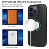 Étuis de bloc RFID avec fente pour carte en cuir détachable pour iPhone 15 14 13 12 11 Pro MAX Plus, couverture arrière antivol magnétique sans fil avec filp