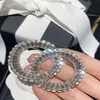 Broches de cristal de pino clássico para homens e mulheres broche designer amantes de casamento presente joias como presente com flanela bag1832