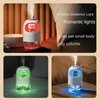 Luchtbevochtigers 150 ml luchtbevochtiger Draagbare aromatherapie Mini thuiskantoor Auto USB Verstuiver Mister Cute LED-nachtlampje Essentiële oliën diffuser YQ230927