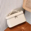 Designer avondtasje cosmetische tassen Lp lunchbox tas middelgrote echte koeienhuid eenvoudige damestas met één schouder crossbody tas