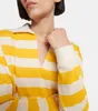 T-shirt da donna a maniche lunghe LORO PIANO Top a righe in cotone 100% Design italiano Abbigliamento casual quotidiano da donna Camicette larghe Camicie