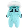 Pagliaccetti Invernali Vestiti per bambini Bambini Spessa Tuta da neve calda Neonata Pagliaccetti Ragazzi Tuta in pile Abbigliamento per bambini Abbigliamento da neve Capispalla Cappotti 230927