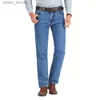 Jeans voor heren Zakelijke jeans voor heren Klassiek Lente Herfst Heren Katoen Recht Stretch Merkdenimbroek Zomeroveralls Slim Fit broek 2023 L230927
