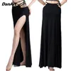 Stage Wear Femmes Danse du ventre Sexy Jupe fendue Formation professionnelle Formation Robe longue Performance Oriental