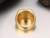Küme halkaları Sarı altın renk yüzüğü erkekler için tam elmaslar düğün nişan partisi mücevher titanyum serin hediyeler boyutları 7 8 9 10 11 12
