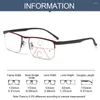 Okulary przeciwsłoneczne kobiety mężczyźni anty niebieskie lekkie okulary czytania bifalowe progresywne ochronę oka Presbyopic retro klasyczne metalowe okulary