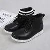 Rain Boots Lovers Lace-Up Rain Boots Men Outdoor Non-Slip Waterproof Work Rubber Boots Fashion Car Wash Ankle Platform Rain Boots 230927