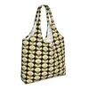 Sacs à provisions ovale fleur jonc de mer Orla Kiely imprimer sac fourre-tout d'épicerie femmes toile épaule Shopper grande capacité sacs à main