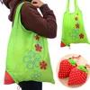 Storage Bags Eco Storage Handbag Strawberry Foldable Shopping Tote Reusable Random Color240N