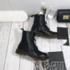 Ontwerpers Dupe leren laarzen dames rundleer enkellaars mode platform dikke hak stropdas bandjes laarsjes originele doos