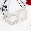 Party Supplies Halloween Dance Mask Eye Cover Hollow Out Rhinestones Shining Half-Face Lace Venetian Masque Women