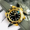 Designer Automatic Mechanical Ceramic 41mm All Stainless Steel Silicone Band Men's Watch