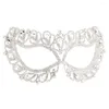 Party Supplies Halloween Dance Mask Eye Cover Hollow Out Rhinestones Shining Half-Face Lace Venetian Masque Women