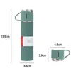 Tassen 500 ml Edelstahl Vakuumflasche Geschenkset Büro Business Stil Thermosflasche Outdoor Heißwasser Wärmedämmung Paar Tasse 230927