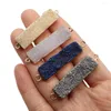 Pendant Necklaces Natural Stone Druzy Crystal Charms Pendants For DIY Jewelry Making Necklace Earring Drusy Quartz Double Hole Connector 4
