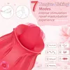 Jouet sexuel masseur en silicone pour femmes, ensemble de jouets en forme de Rose, Imitation de pipe, ventouse douce, gode vibrateur, Masturbation féminine, corps de Chatte pour hommes