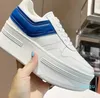 womens casual shoe fashion designer block sneakers thick bottom and increase high flat platform solid white women