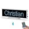 P3 bluetooth recarregável led sinal 16 64 pixels painel de exibição de rolagem programável para desktop da loja ou pendurado led sign301s