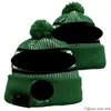 Boston''Celtics''Bobble Hats Berretti da baseball 2023-24 Fashion Designer Bucket Hat Chunky Knit Faux Pom Beanie Cappello natalizio