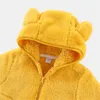 Chaquetas de salto metros llegada otoño primavera polar niños niñas sudaderas con capucha coloridas cremallera bebé abrigos lindos niños manga larga