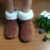 Slippers Winter Thuis Slipper Boot Vrouwen Antislip Verdikte Warme Kinderen Fleece Zachte Indoor Pluche Katoen Vrouwelijke Vloer Schoenen Huis Mannen