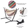 Hammock With Stand Swinging Chair Bed Travel Camping Home Garden Hanging Bed Hunting Sleeping Swing Indoor Outdoor Furniture Z1202284j