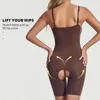 Formadores de mujeres Mujeres Open Crotch Body Push Up Cintura Trainer Bulifter Body Tummy Control Ropa interior Sin costuras Adelgazante Shapewear