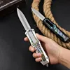 NEW goddess Automatic Knife 440C Blade Zinc alloy inlaid abalone shell handle Camping Outdoor Self-defense Tactical Combat Knives UT85 UT88 BM 3300 4600 3400