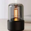 Nawilżacze 120 ml lampy świec aromat dyfuzor powietrza nawilżacz elektryczny aromaterapia płomień USB