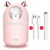 Humidificateur USB Portable pour petite chambre à coucher, grand jet d'air silencieux, pour bureau, chambre à coucher, dortoir