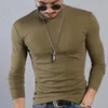 T-shirts hommes ARCSINX T-shirts en coton hommes grande taille 3XL 4XL 5XL automne hiver col roulé T-shirt hommes Slim Fit mode hommes vêtements grande taille 230927