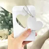 Porta carte da 3 pollici Sweet Bow PVC Heart Po Holder Bella copertura Bus Card Protector Portachiavi Ciondolo Cancelleria scolastica