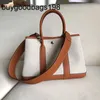 Designer Garden Party Bags Westernized Highend Canvas with Genuine Leather Womens Bag Contrasting Colors Versatile Portable Shoulder Easy to Wear and Fashi Hav