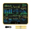 Lärande leksaker 18 tum laddningsbara färgglada LCD -skrivning tablett vuxna kontor målning graffiti doodle elektronisk ritningskort handskrivning pad 230926
