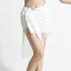 Sukienki robocze #9860 Brzuchowe ubrania taneczne w kobiecie seksowna krótka top w szyku w szpic cienki patrz przez mini spódnice damskie spódnica i set kobiety