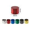 Metal Hand Grinder 40mm 50mm 63mm 4 Pieces Layer Zinc Alloy Tobacco Cigarettes Cut Grinding Miller Dry Herb Crushers Colorful Smoking Pipe Accessories Muller Pepper