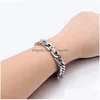 Keten Heren Roestvrij Staal 8Mm Link Cubaanse Armbanden Voor Mannelijke Jongens Geschenken Sieraden Lengte 18Cm/19Cm/20Cm/21Cm Drop Delivery Dhlbg