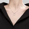 펜던트 925 스털링 실버 파인 쥬얼리 럭키 콩 장수 잠금 펜던트 목걸이 Choker C-D6418