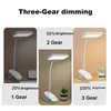 Table Lamps 360° Flexible Lamp With Clip Stepless Dimming Led Desk Rechargeable Bedside Night Light For Study Reading Office Work