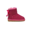 Nuovi stivali Stivali per bambini Australia Stivali da neve Designer Scarpe per bambini Inverno Classico Ultra Mini Boot Botton Stivaletti alla caviglia per bambine e ragazze Pelliccia per bambini in pelle scamosciata