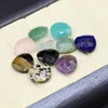 Pendant Necklaces 5 Pcs Water Drop Shape Faceted Random Healing Crystal Stone Pendants Agate Charms For Making Jewelry Necklace Gift