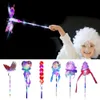 Ljus upp Magics Wand Lysande blinkande LED Magic Stick Toys Handheld Glowing Princess Wand för Girl's Costume Role Play Show