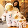 Plush Pillows Cushions Simulation Space Series Plush Toys Astronaut Spaceman Rocket Spacecraft Stuffed Plush Doll Sofa Pillow Boys Kids Birthday Gifts 230926