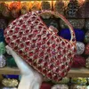Evening Bags Wholesale Crystals 10 Colors Red Clutch Purse Messenger Clutches Women Bridal Bag Wedding Party Handbags 230927