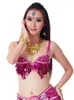 Stage Wear Solid Color Dance Costume Women Latin Bra Sequins Oriental Woman Fantasia Jazz Tassel Modern Classical Arab Tops