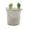 5pcs Storage Bags Sublimation DIY White Blank Linen Rabbit Ears Bucket Shaped Handbag Mix Color