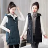 Dames Vesten Vrouwelijke Wintervest Jas Dames Dames Feminino Casual Vest Mouwloos Katoenen Jas Basic Warm Tops 783