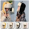 BeanieSkull Cap Warm Trapper Trooper Earflap Hut verdicken Wintermütze Klappen Ski Katzenohren Bomber Hüte Unisex Kunstpelz 230927