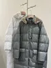 Kadınlar Down Parkas Sonbahar Kış Kaz Down Down Fur Trim Hooded Case 230927