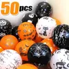 Autres fournitures de fête d'événement 12 pouces Ballons d'Halloween Creative Pumpkin Spider Latex Ballon Gonflable Jouets Décoration Prop Globos 230921